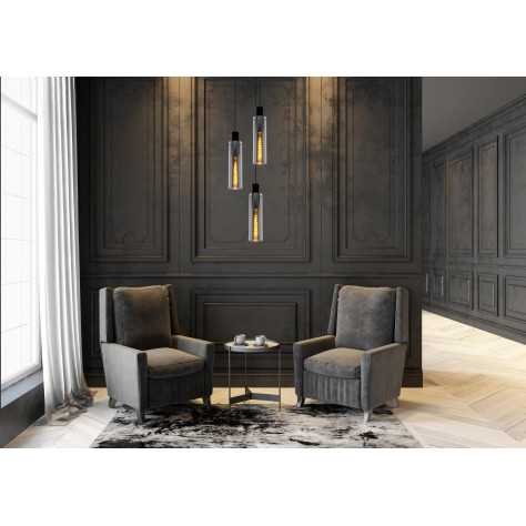 ORLANDO - Suspension - Ø 32 cm - 3xE27 - Fumé