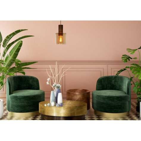 TOLEDO - Suspension - Ø 20 cm - 1xE27 - Ambre