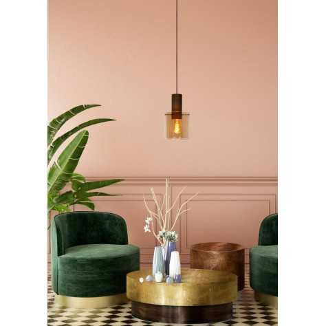 TOLEDO - Suspension - Ø 20 cm - 1xE27 - Ambre