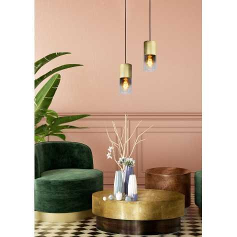 ZINO - Suspension - Ø 10 cm - 1xE27 - Or Mat / Laiton