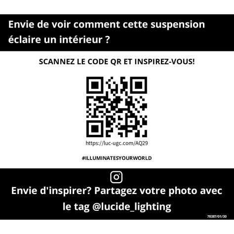 MESH - Suspension - Ø 45 cm - 1xE27 - Noir