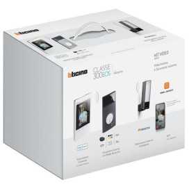 Kit vidéo couleur 1 DK Linea 3000 en noir+caméra ext. Classe 300EOS & Netatmo