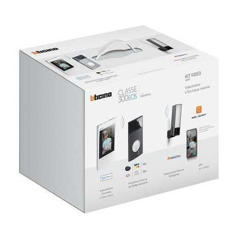 Kit vidéo couleur 1 DK Linea 3000 en noir+caméra ext. Classe 300EOS & Netatmo