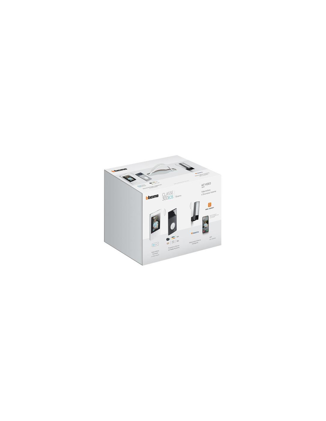 Kit vidéo couleur 1 DK Linea 3000 en noir+caméra ext. Classe 300EOS & Netatmo