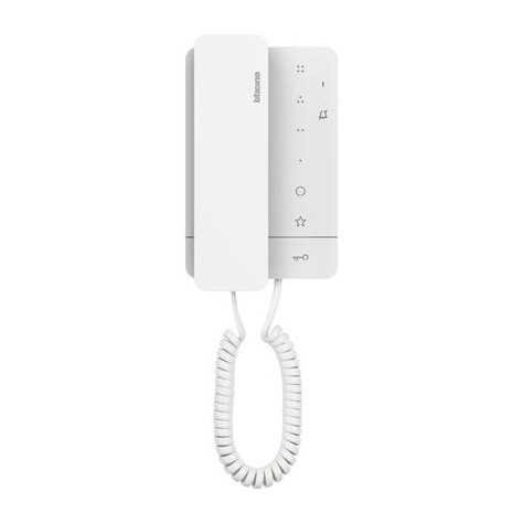 Vidéoparlophonie - Poste int. Classe100A16M audio avec cornet en blanc