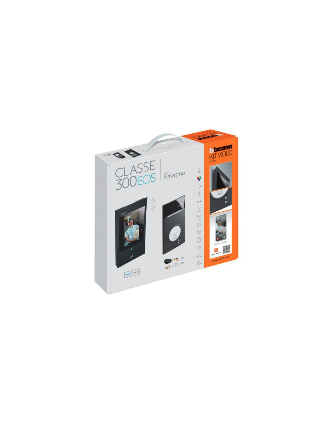 Kit vidéo Linea 3000 noir (RAL9005) + Classe 300EOS noir avec WiFi et 3/4G