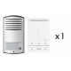 Kit parlophone 2 fils, montage apparent Linea 2000 1 bouton + 1 Poste intérieur Classe 100A16E