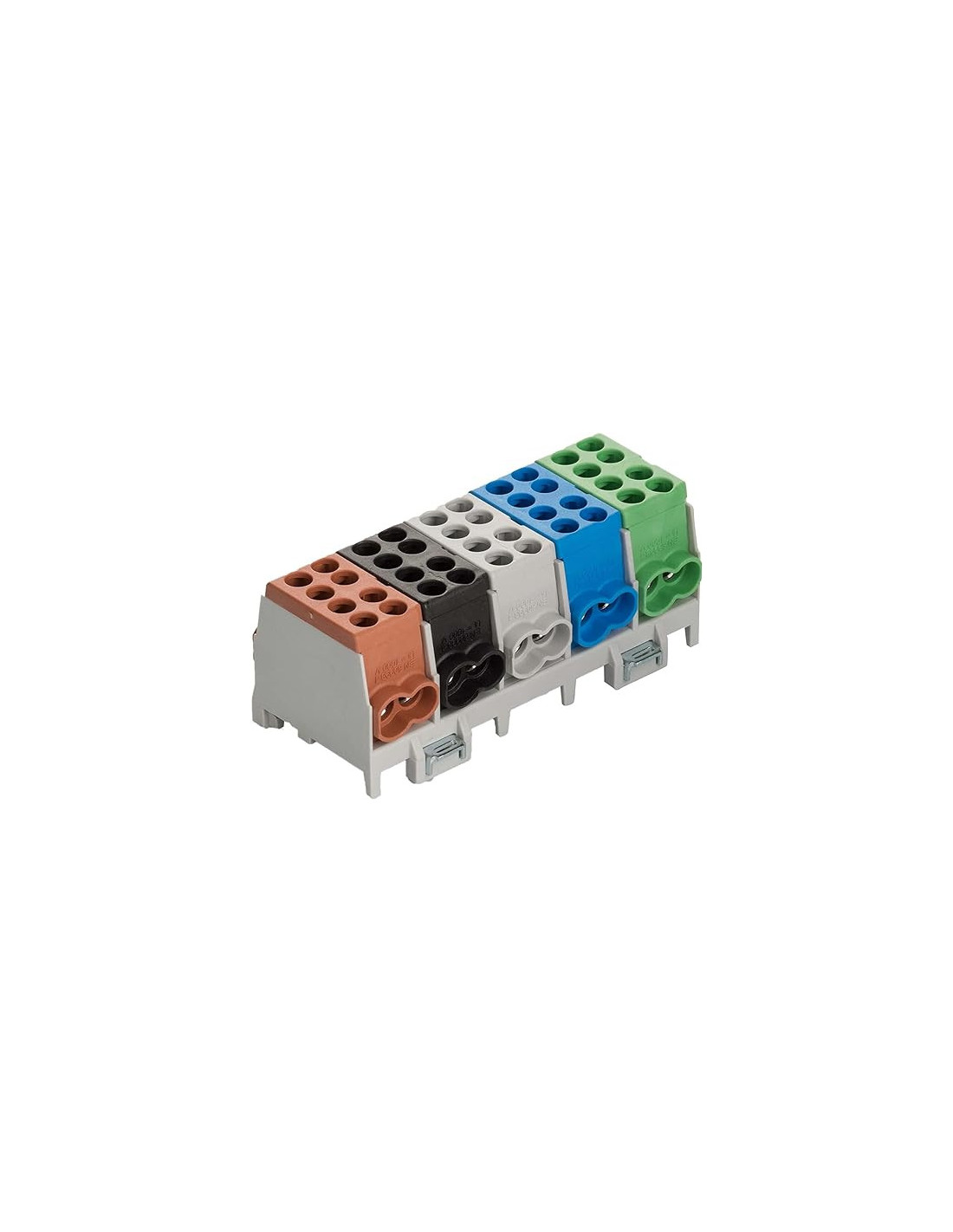 Borne de dérivation principale 5 broches pour rail DIN