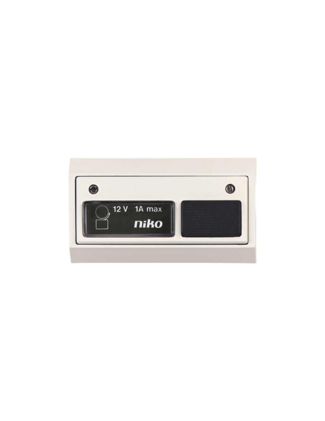 Niko Contrôle d'accès - sonnette 12V~1A avec lampe, blanc/blanc