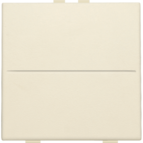 Touche simple pour interrupteur sans fil ou bouton-poussoir à deux boutons de commande, couleur cream