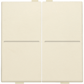 Touche double pour interrupteur sans fil ou bouton-poussoir à 4 boutons de commande, couleur cream