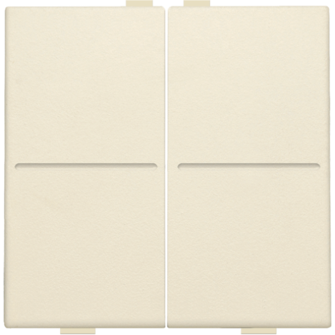 Touche double pour interrupteur sans fil ou bouton-poussoir à 4 boutons de commande, couleur cream
