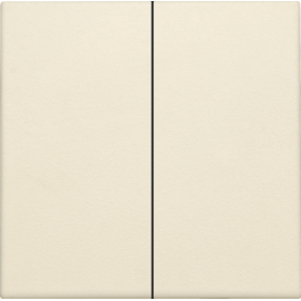 Set de finition pour interrupteur électronique double ou bouton-poussoir, couleur cream