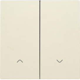 Set de finition pour interrupteur pour volets électronique double, couleur cream