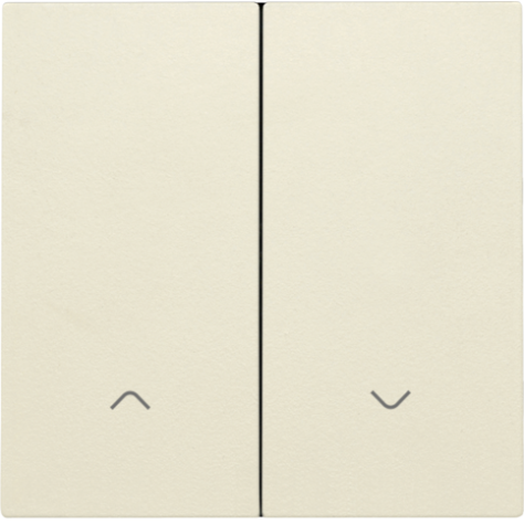 Set de finition pour interrupteur pour volets électronique double, couleur cream