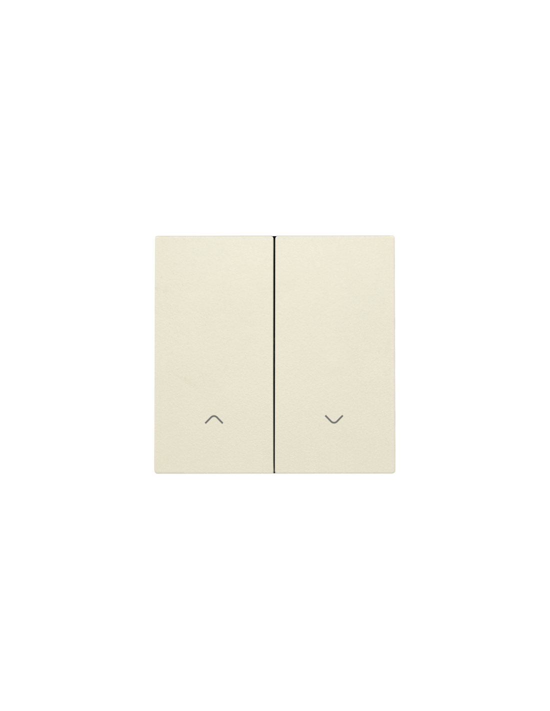 Set de finition pour interrupteur pour volets électronique double, couleur cream