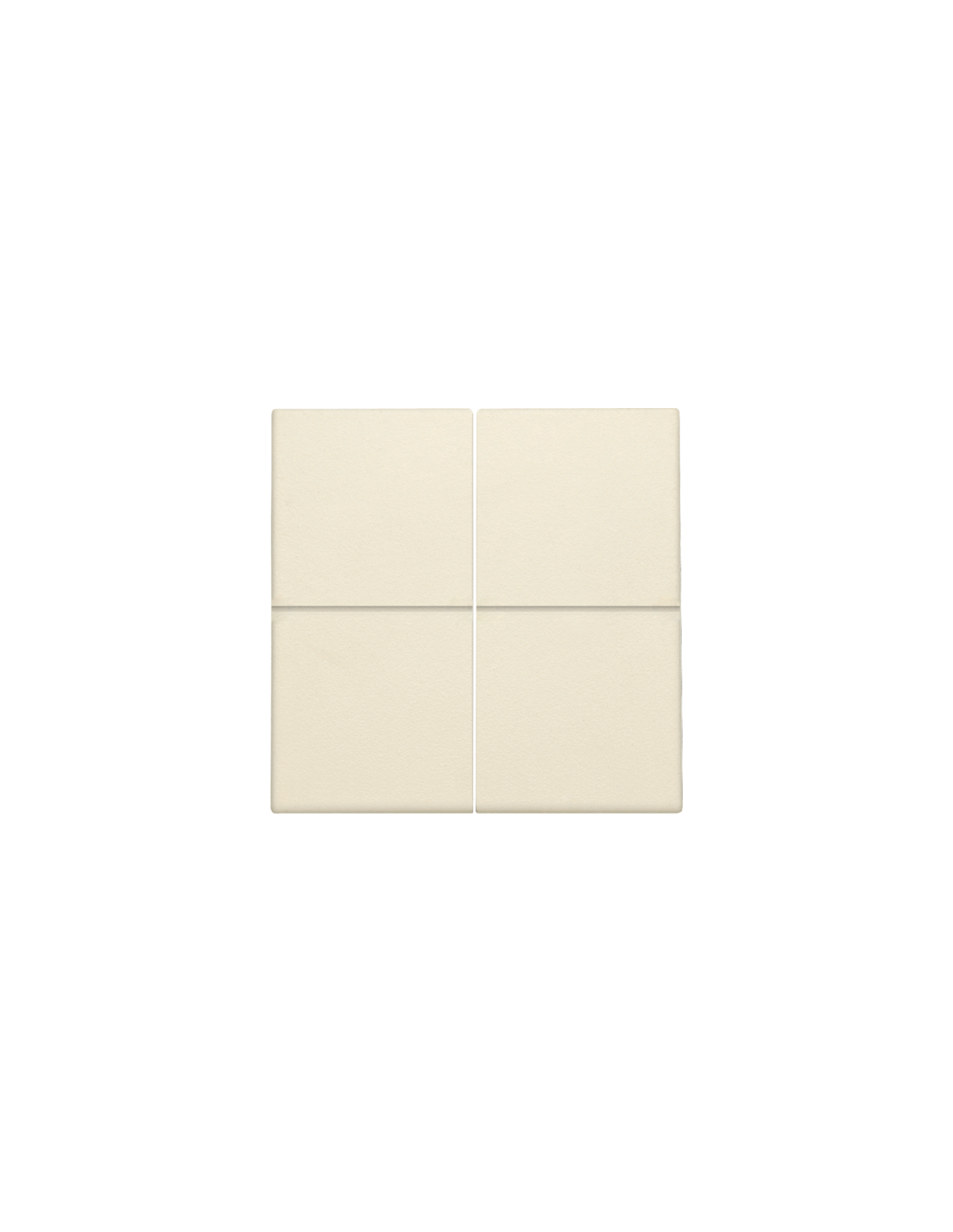 Set de finition pour interrupteur électronique ou bouton-poussoir quadruple, couleur cream