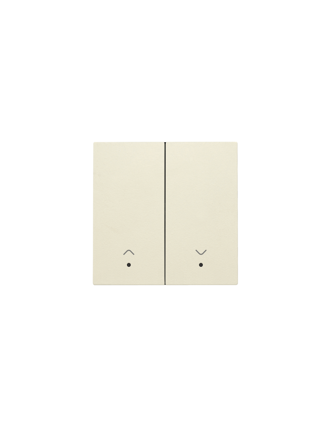 Set de finition avec lentille pour interrupteur pour volets électroniques double, couleur cream