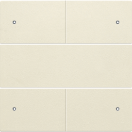 Set de finition pour bouton-poussoir quadruple, libre de potentiel, 24 V, avec LED, couleur cream