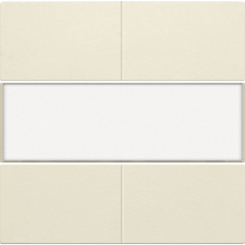 Set de finition avec porte-étiquette pour bouton-poussoir quadruple, libre de potentiel, 24 V, couleur cream