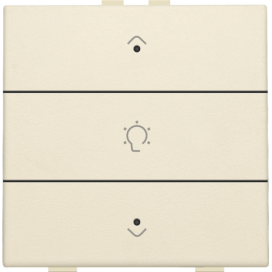Commande de variateur simple pour Niko Home Control avec LED, couleur cream