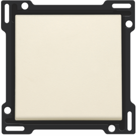 Set de finition pour interrupteur ou bouton-poussoir simple, couleur cream