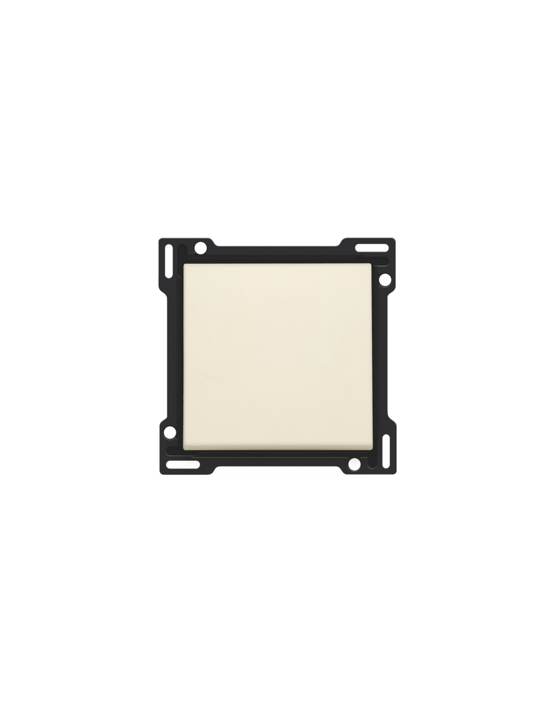 Set de finition pour interrupteur ou bouton-poussoir simple, couleur cream
