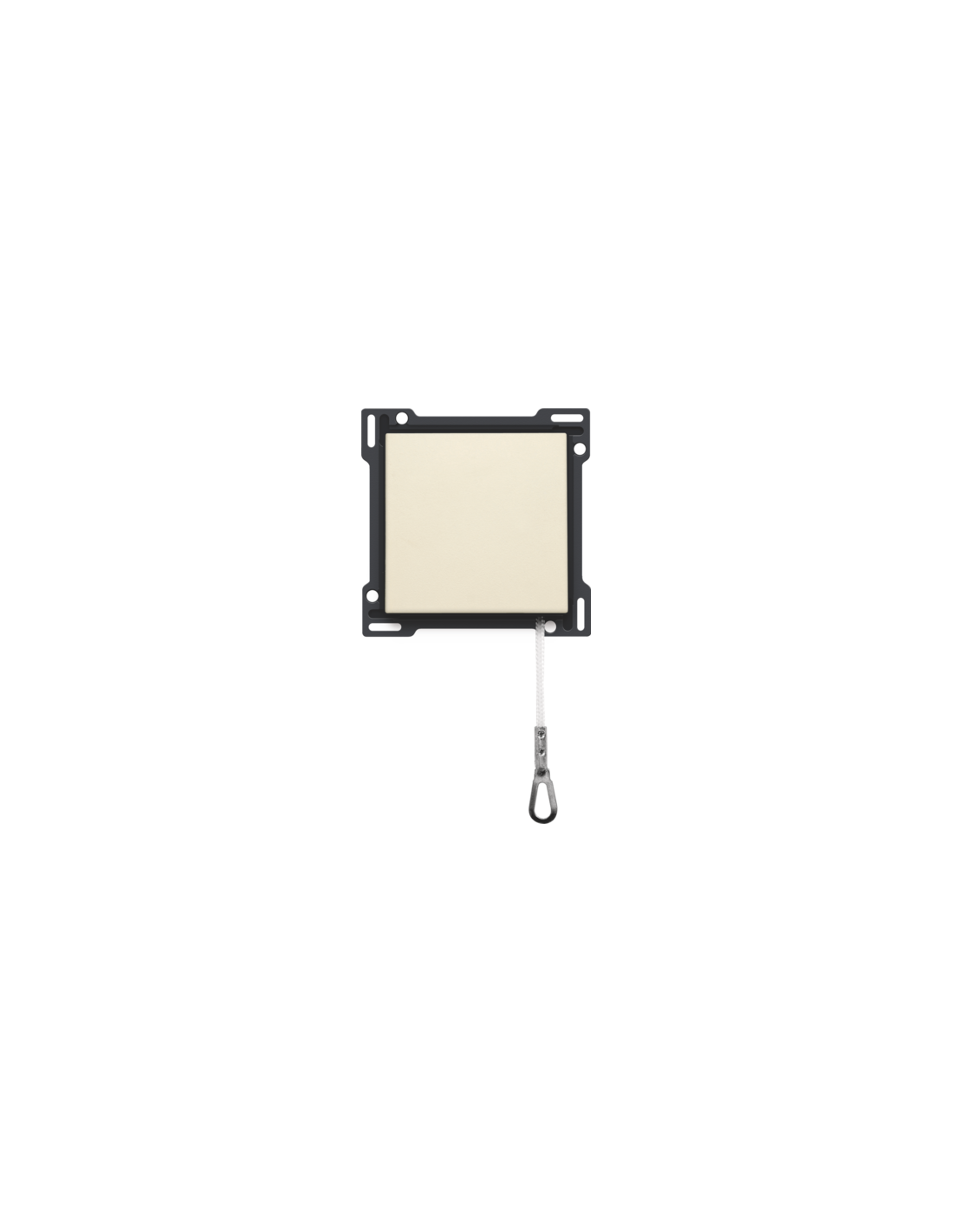 Set de finition pour bouton-poussoir à tirette, couleur cream