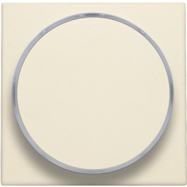 Set de finition avec anneau transparent sans symbole pour bouton-poussoir 6 A avec LED couleur ambre avec culot E10, couleur cream