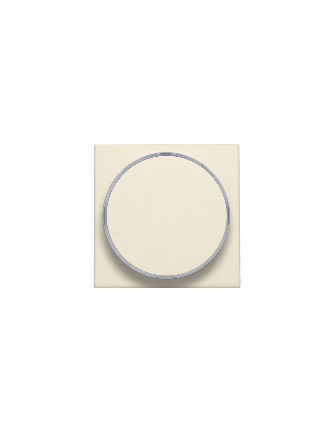 Set de finition avec anneau transparent sans symbole pour bouton-poussoir 6 A avec LED couleur ambre avec culot E10, couleur cream