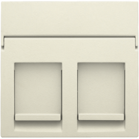 Enjoliveur data 2x RJ, couleur cream
