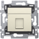 1 connexion RJ45 UTP Cat. 5E, prêt pour l'alimentation PoE++, modèle plat, incl. socle 60 x 71 mm avec fixation par vis et set de finition, couleur cream