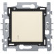 Interrupteur à témoin va-et-vient avec 4 bornes, socle, bornes à connexion rapide et set de finition, couleur cream