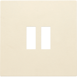 Set de finition pour chargeur double USB-A, couleur cream