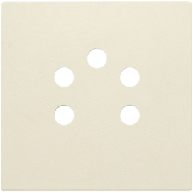 Set de finition pour prise téléphonique à cinq pôles, couleur cream