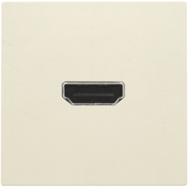 Set de finition avec prise HDMI/HDMI, couleur cream