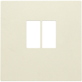 Set de finition pour prise simple pour haut-parleur, couleur cream