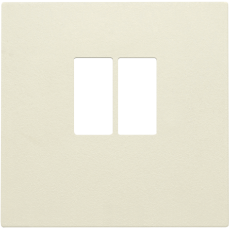 Set de finition pour prise simple pour haut-parleur, couleur cream