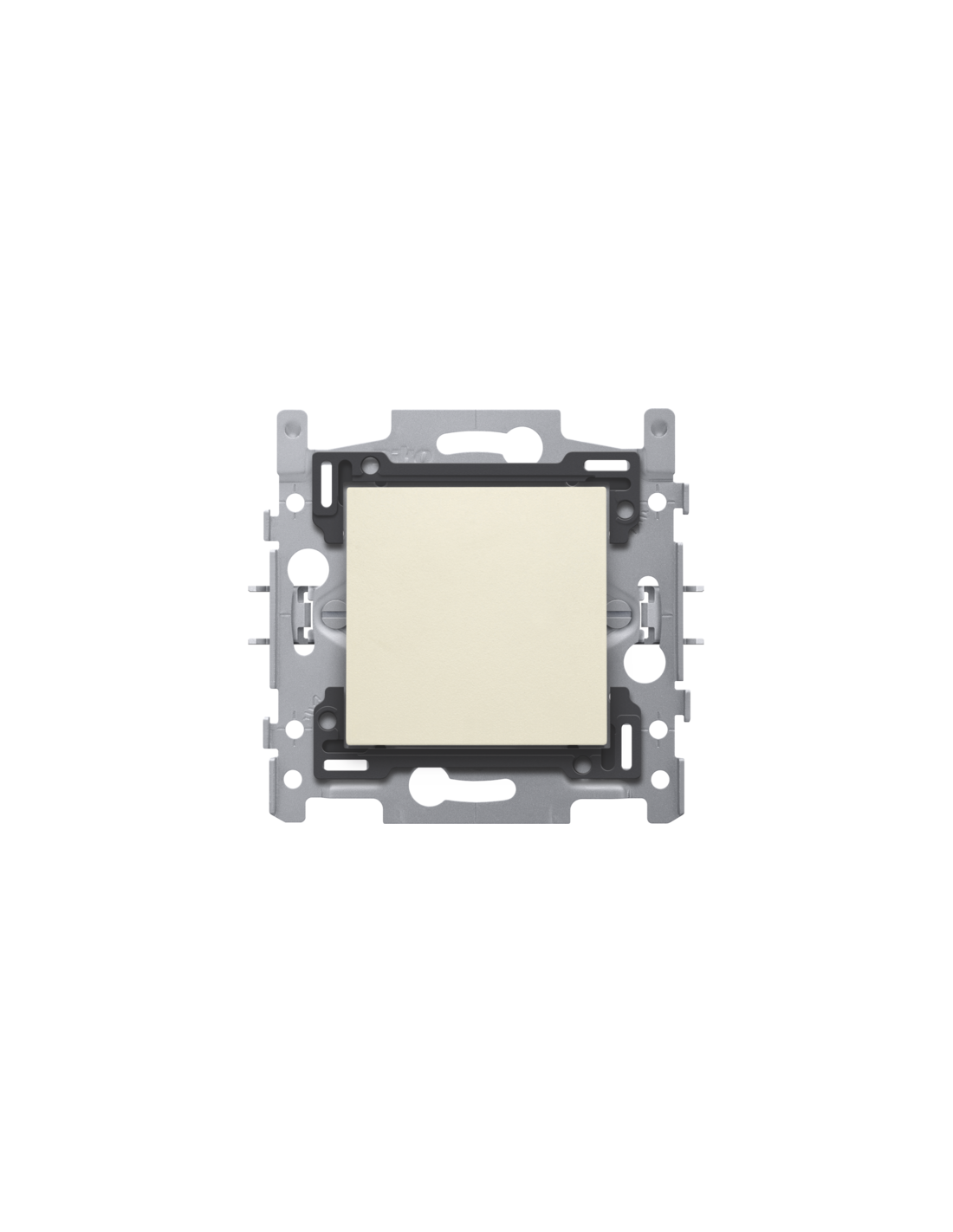 Cache-trou avec décharge de traction, socle et set de finition couleur cream