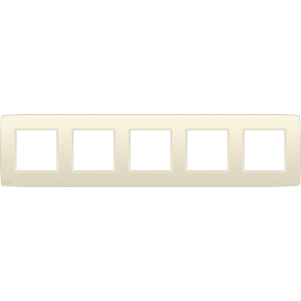 Plaque de recouvrement quintuple, entraxe de 71 mm, couleur Niko Original cream