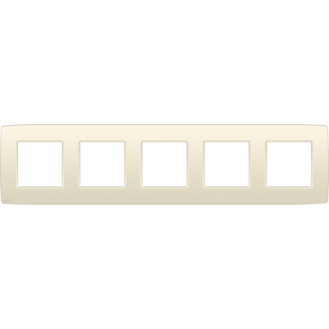 Plaque de recouvrement quintuple, entraxe de 71 mm, couleur Niko Original cream