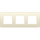 Plaque de recouvrement triple, entraxe de 71 mm, couleur Niko Original cream