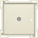 Set de finition pour récepteur RF encastré à 1 canal avec contact unipolaire (libre de potentiel) ou récepteur RF encastré avec fonction de commande des volets, couleur cream