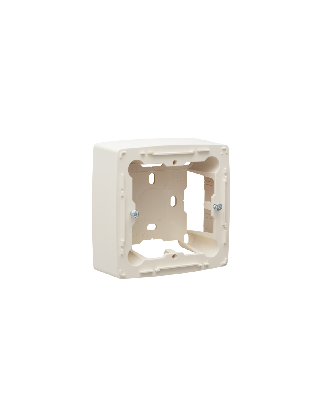 Boîte simple en saillie pour tous les appareils à encastrer de la série Niko Original, cream