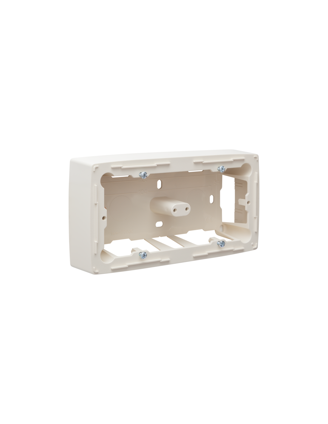 Boîte double en saillie pour tous les appareils de la série Original, Cream