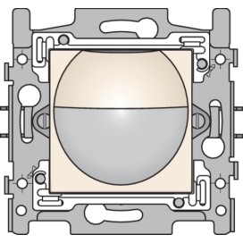 Détecteur de mouvement 180° avec contact de commutation 10 A, 230 V, 8 m, Cream