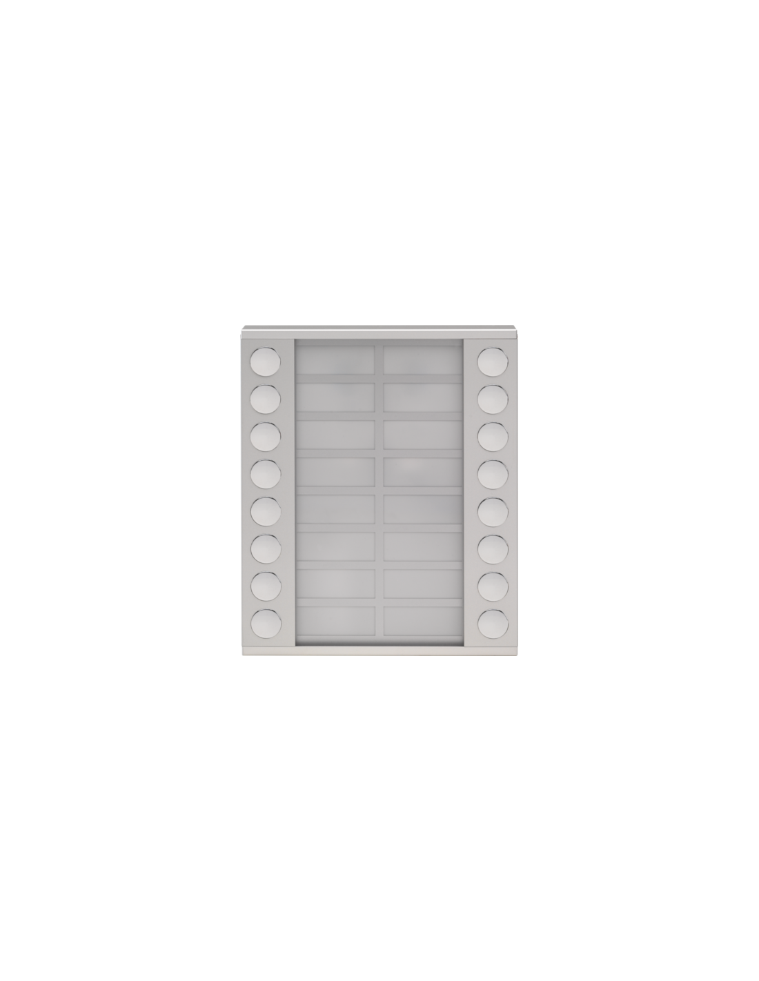 Module d'extension avec 16 sonnettes en deux rangées pour poste extérieur en saillie 20 mm
