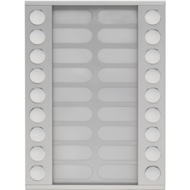 Module d'extension avec 18 sonnettes en deux rangées pour poste extérieur en saillie 20 mm