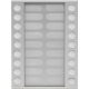 Module d'extension avec 18 sonnettes en deux rangées pour poste extérieur en saillie 20 mm