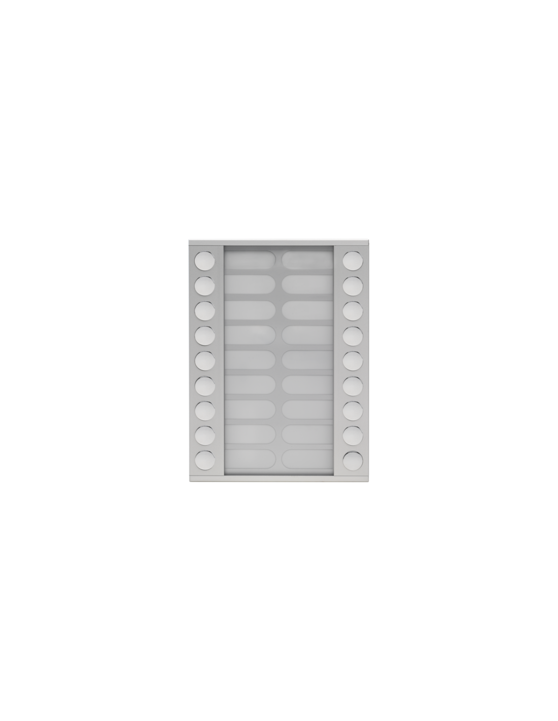 Module d'extension avec 18 sonnettes en deux rangées pour poste extérieur en saillie 20 mm